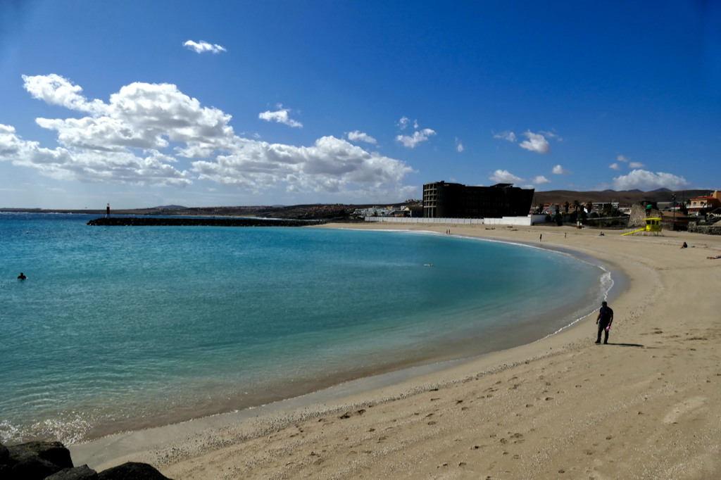 Playa Chica city beach of Puerto del Rosario, Fuerteventura's Capital
