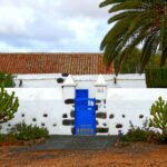 Traditional Canarian buildings at Fuerteventura's former capital.