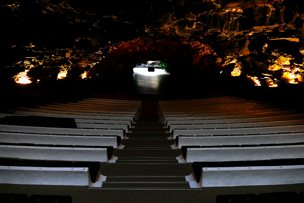 Concert hall at Jameos del Agua in Lanzarote.