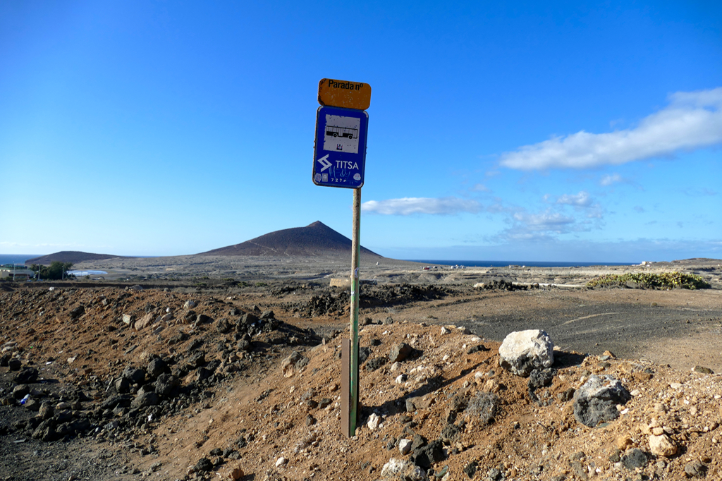 Bus Stop at El Medano on Tenerife