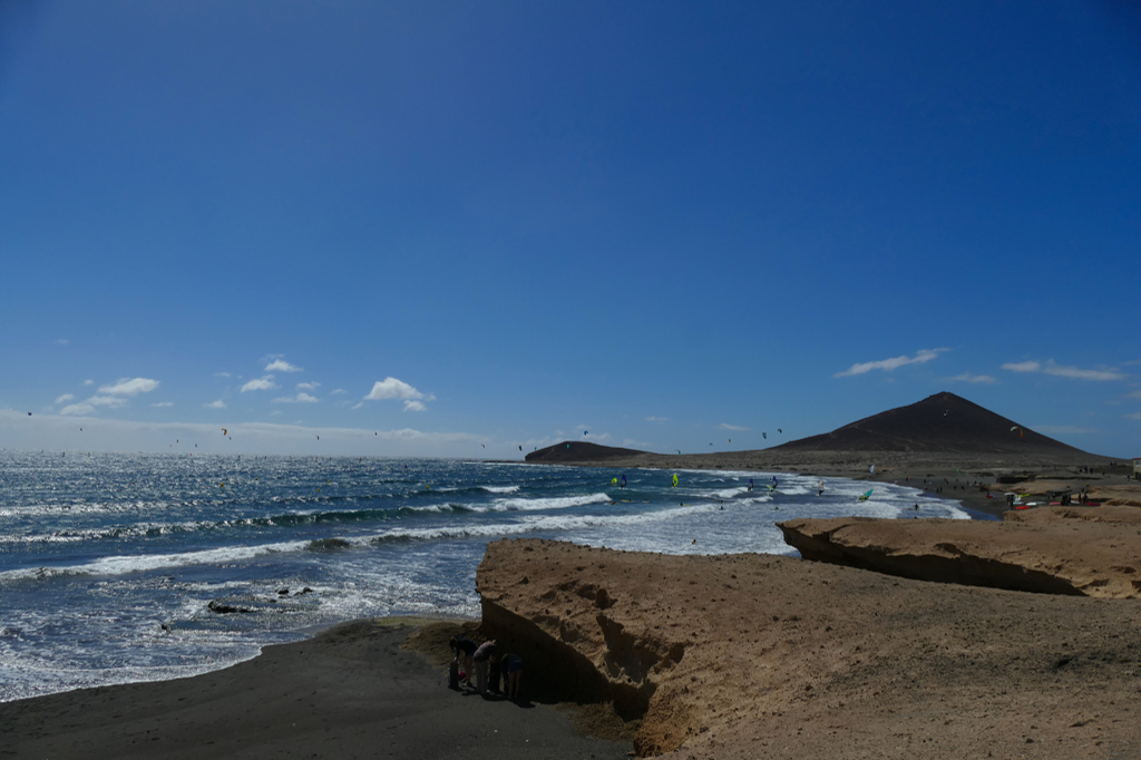 Small bays of Playa del Médano