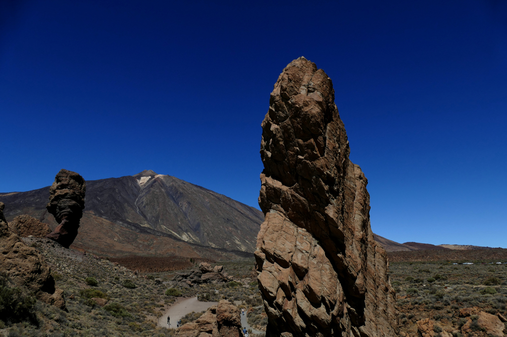 Rock formations around Mount Teide in Tenerife