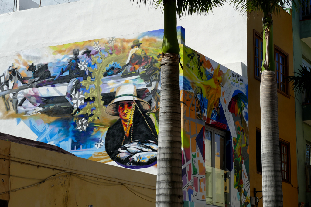 Víctor Seus' mural can be admired on Calle Mequinez 41 in the La Ranilla neighborhood.