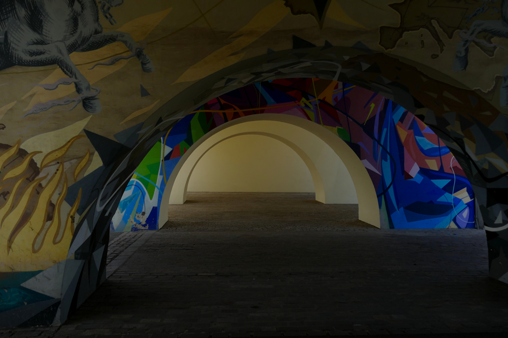 Murals at the Puente Serrador in Santa Cruz de Tenerife