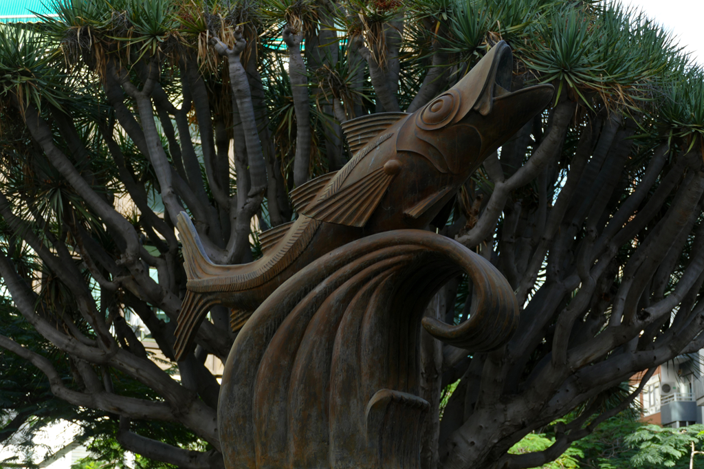 Sculpture on the Plaza del Chicharro in Santa Cruz de Tenerife