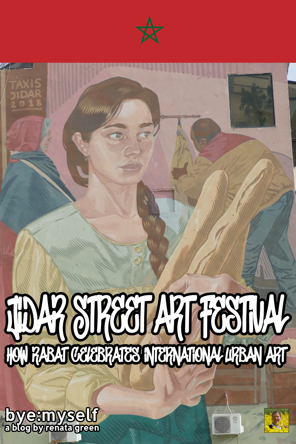 Pinnable Picture for the Post on JIDAR Street Art Festival Rabat