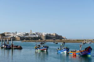 View of the Kasbah of the Udayas in Rabat, today's capital and on of the imperial cities in Morocco
