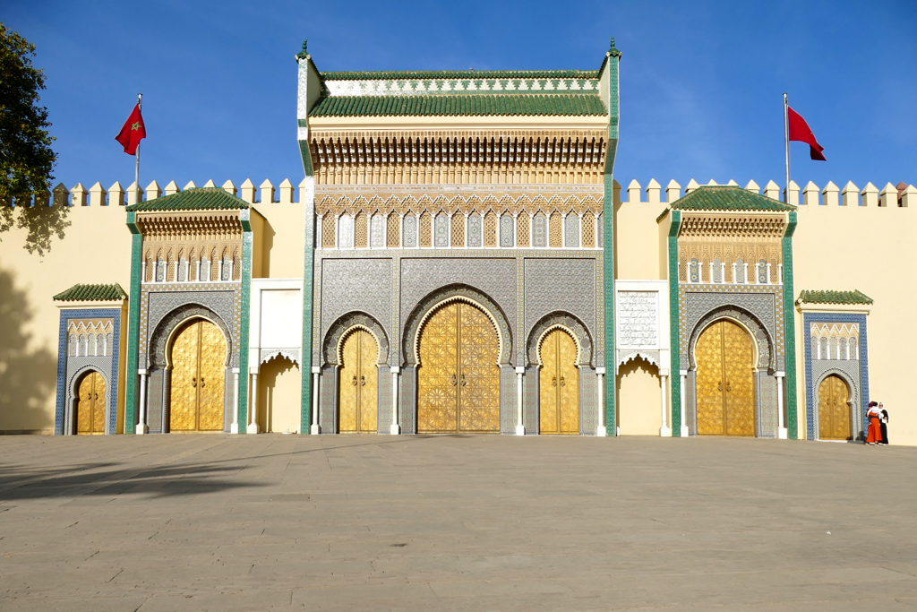 Gates to the Royal palace in Fez.