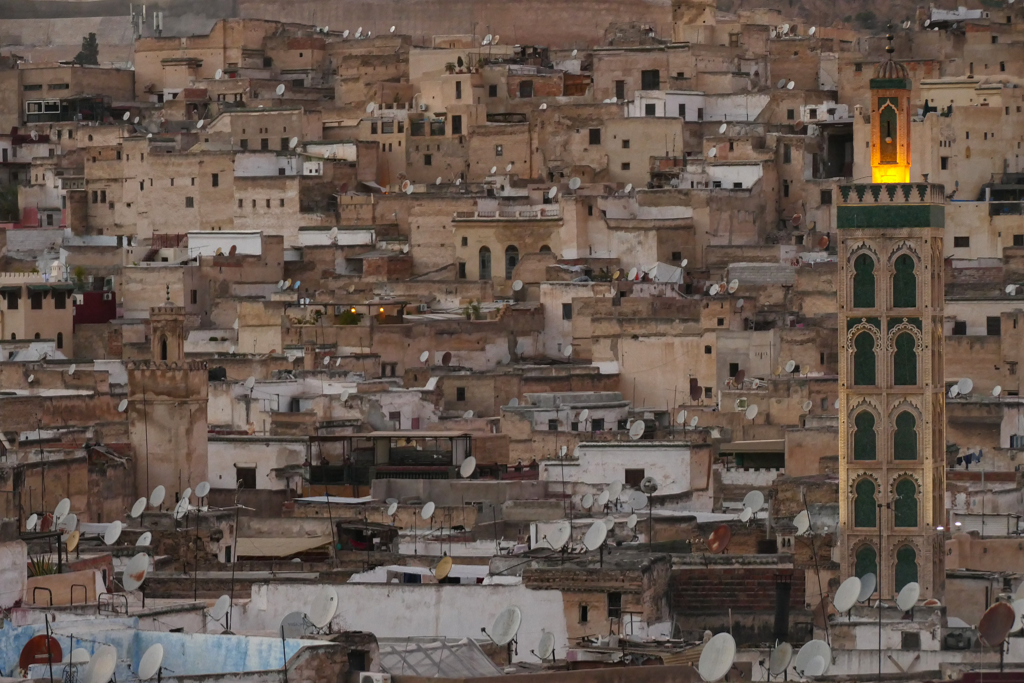 Minaret of Mosquée Sidi Ahmed Tijani in Fez,  one of the Imperial Cities of Morocco that everyone should pay a visit.