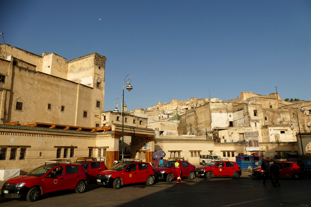 Taxis in Fez.