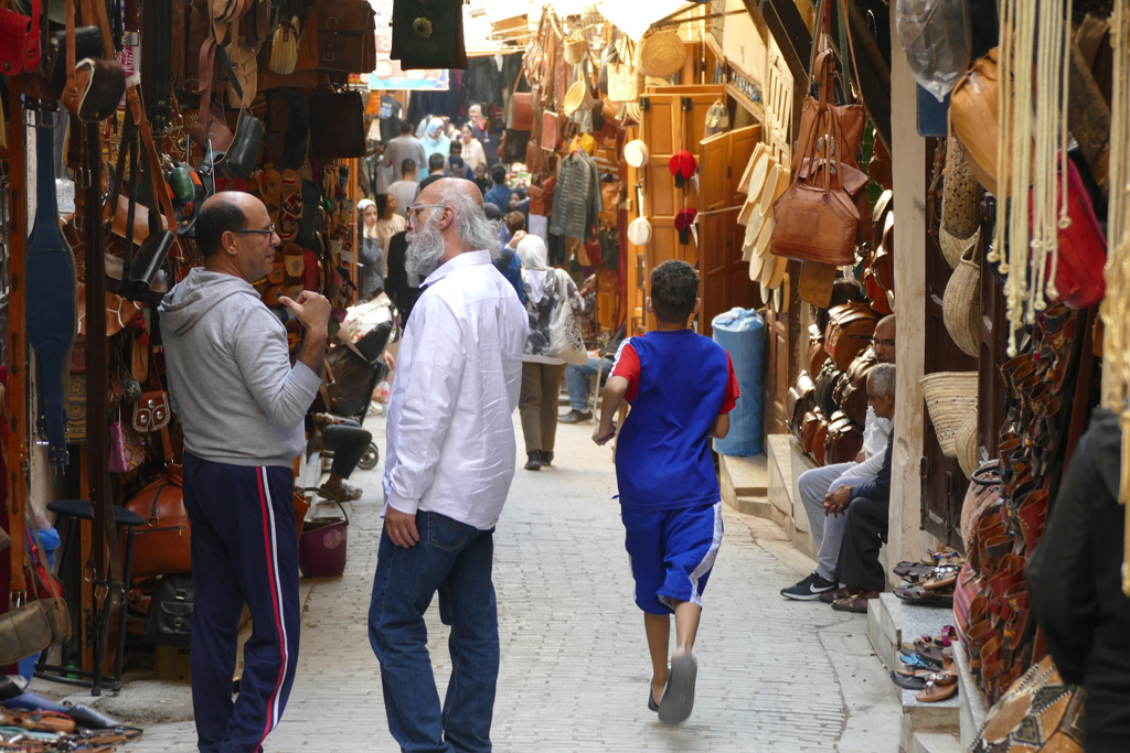 Souk at Fez Al Bali.