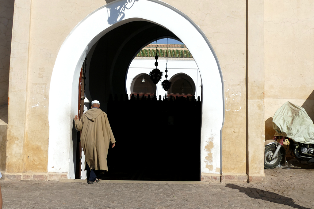 Ben Youssef Mosque in Marrakech.