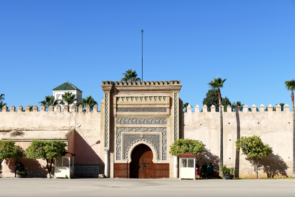 Gate to the grounds of Meknes' Dar Al Makhzen‎