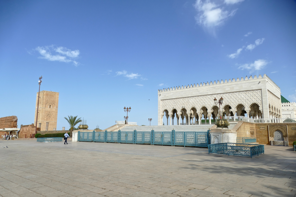 Mausoleum of Mohammed V in Rabat.