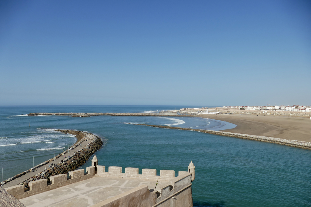 View of the Atlantic Ocean and Salé from the Kasbah of Rabat