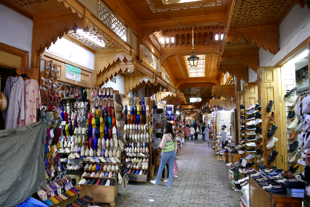 Shoe Souk visited during two days in Rabat.