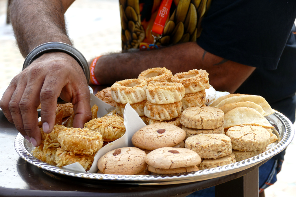 Cookies at the Café Maure in Rabat.
