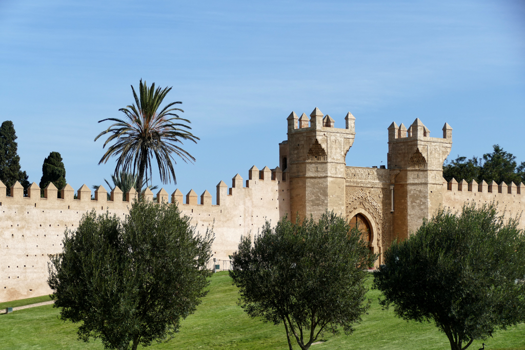 Entrance to the Chellah of Rabat, the capital of Morocco