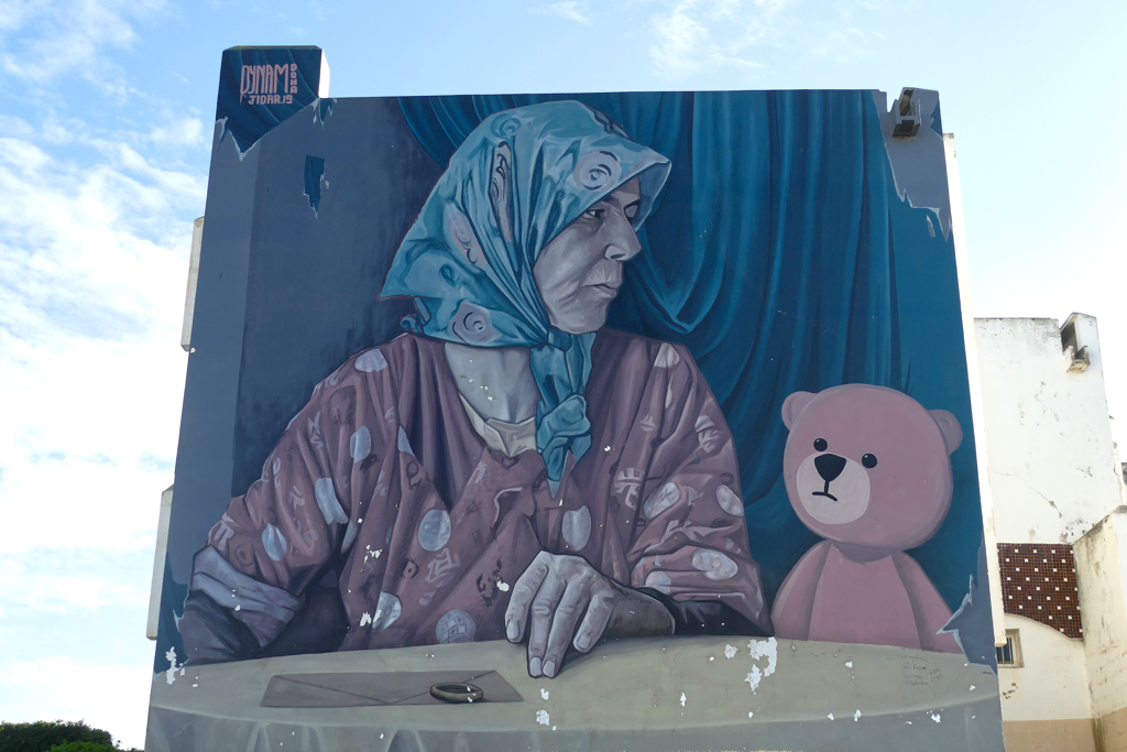 Mural by DYNAM on the occasion of the Jidar Street Art Rabat Morocco