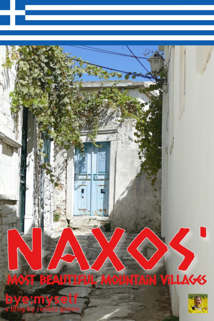 Pinnable Picture for the post on A Self-Guided Bus Tour to Naxos' 5 Most Beautiful Mountain Villages
