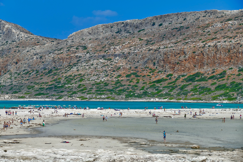 View of the Balos Bay on a day trip to BALOS and GRAMVOUSA - Crete's Most Excellent Beaches
