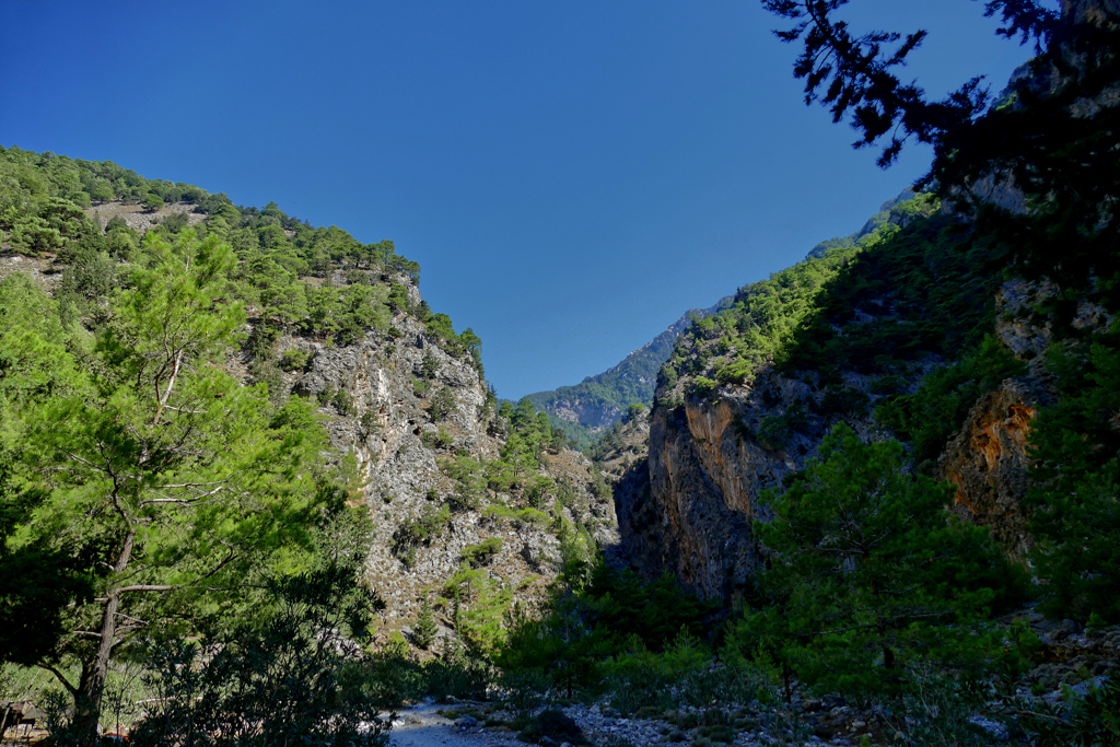 Samaria Gorge in Crete.