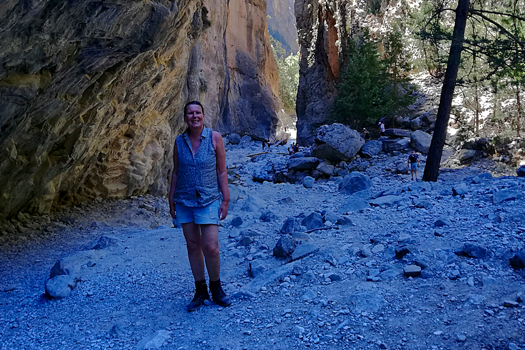 Renata Green at the Samaria Gorge.