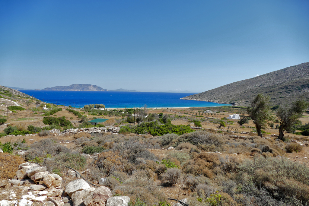 The bay of Theodoti on the island of Ios.