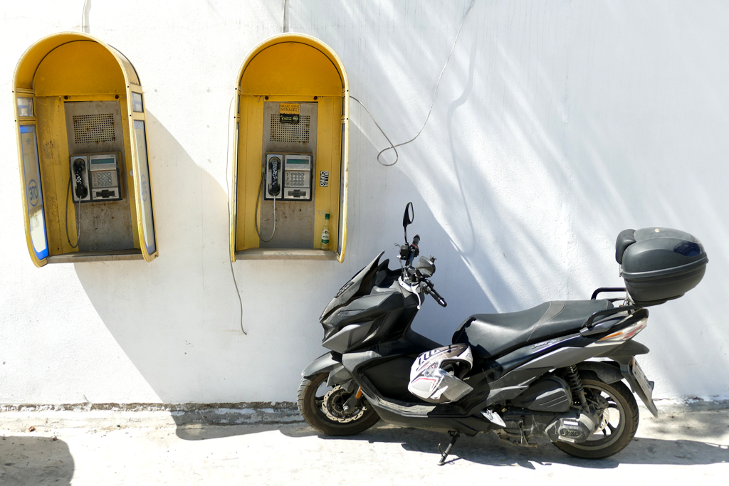 Public phones on Naxos