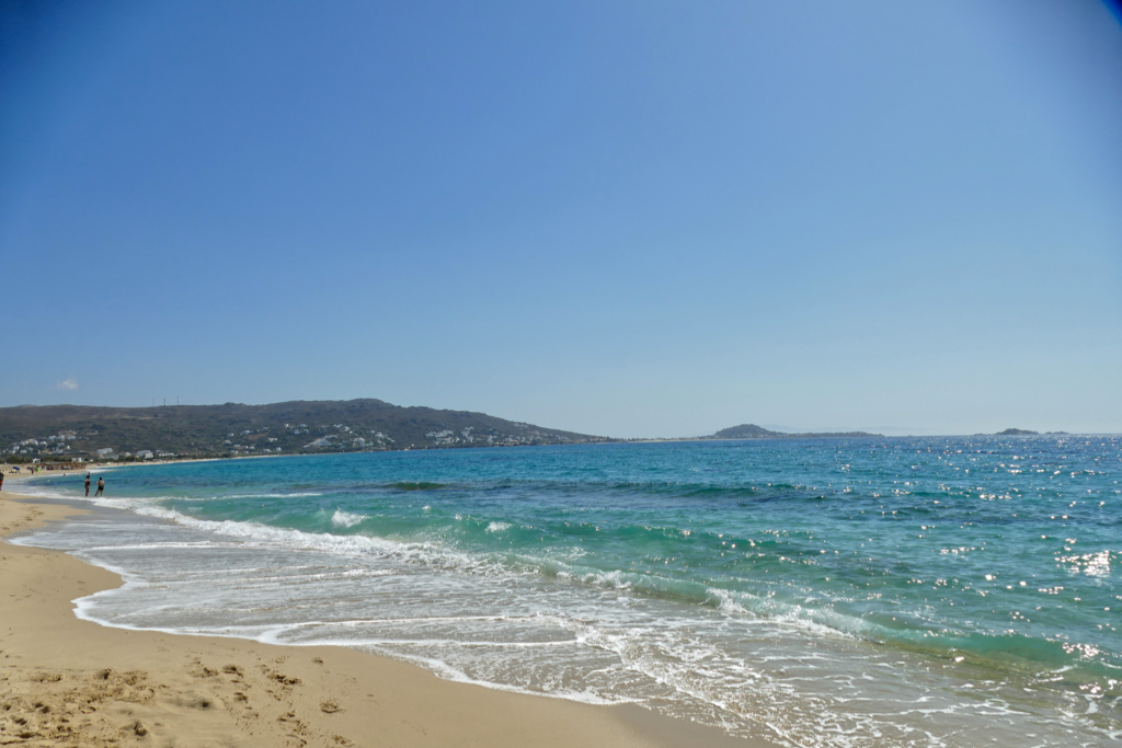 Plaka Beach in Naxos