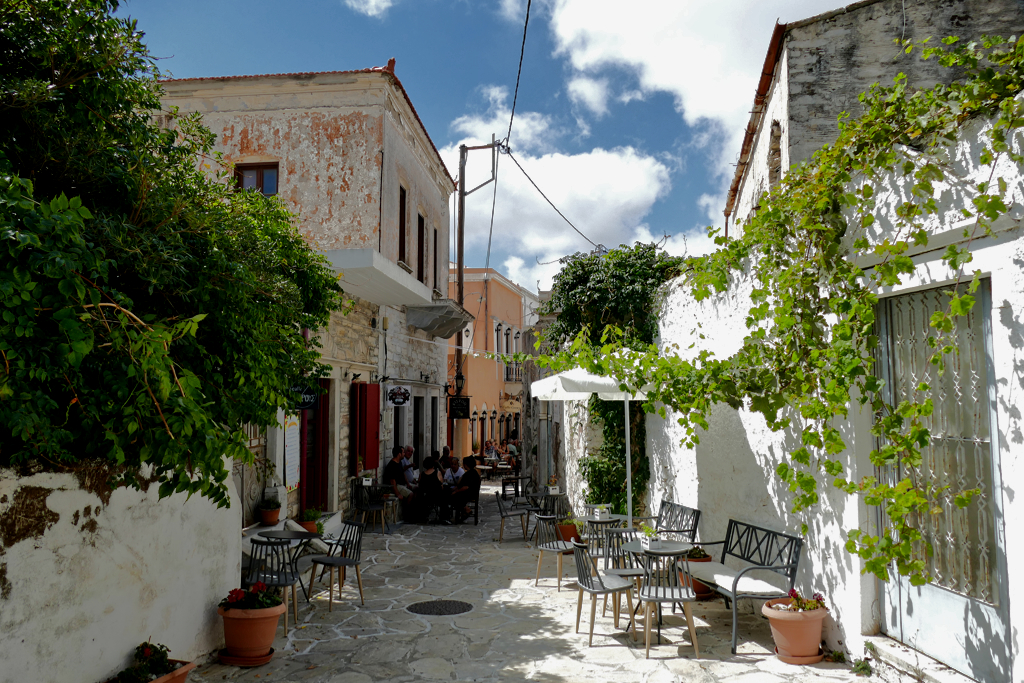 Alley in Chalkio, one of the Mountain Villages on Naxos