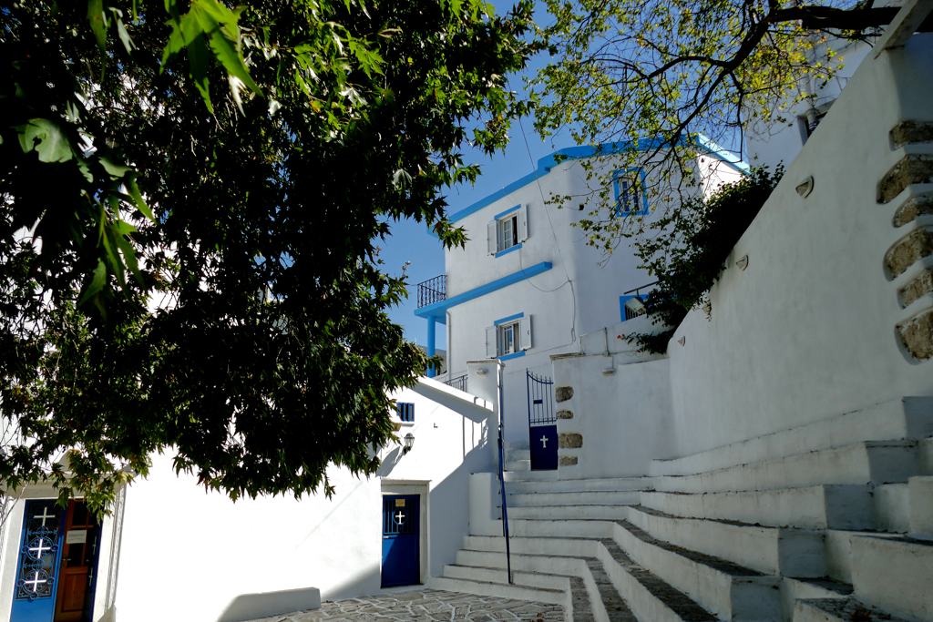 Around the Holy Parish Church of Agia Marina in Koronos Naxos