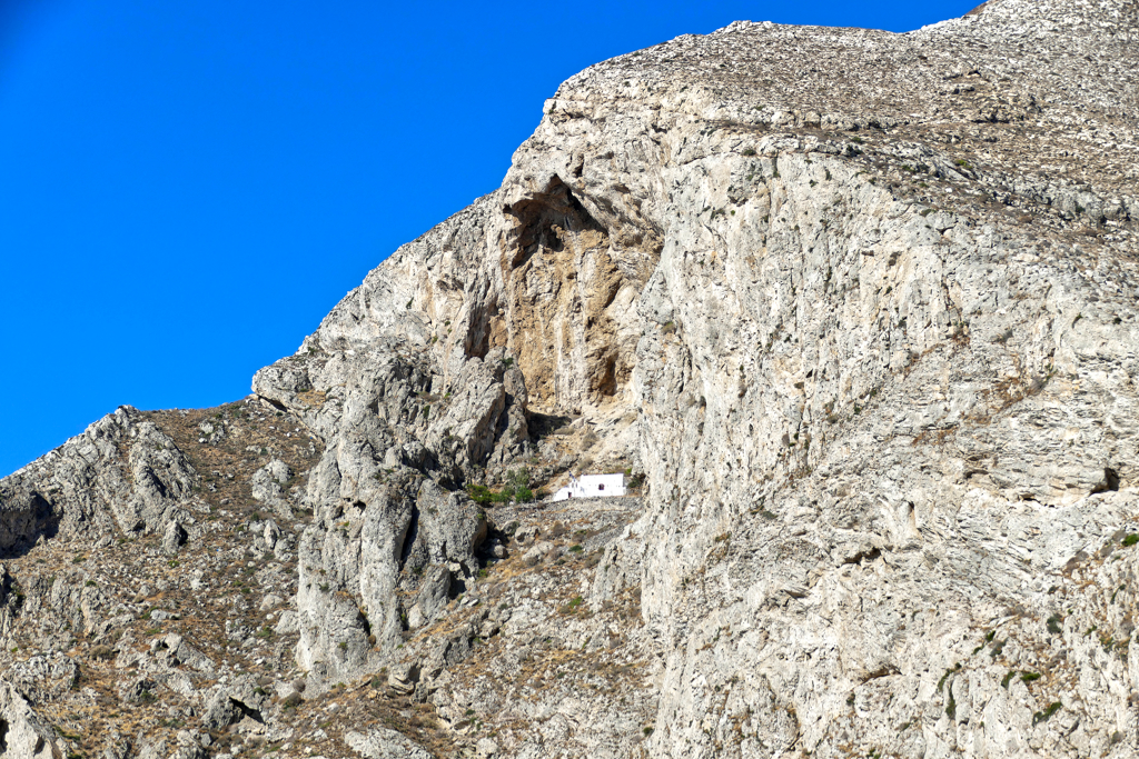 Mount Mesa Vouno with the hidden Chapel of Panagia Katefiani.