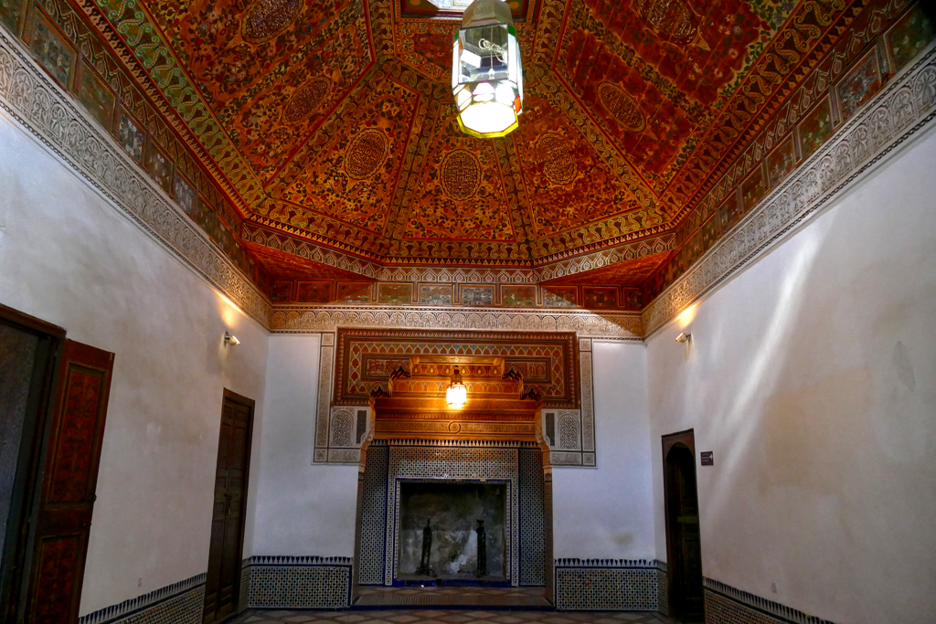 A hall connecting the Small Riad with the Small Courtyard at the Bahia Palace.