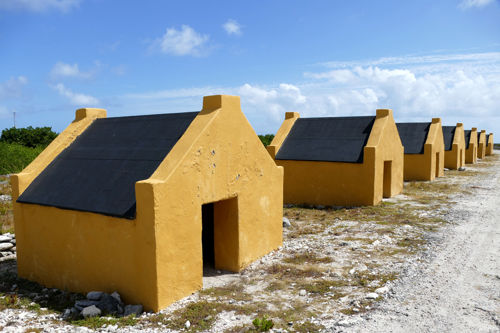 Former slave huts in Bonaire.