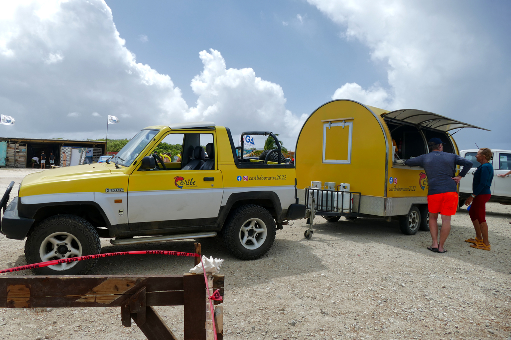 Food truck on Sorobon Beach in Bonaire