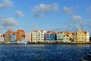 Old Dutch houses in Curacao