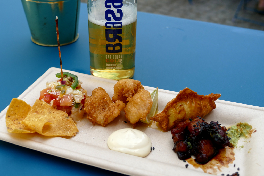 Different lionfish dishes.