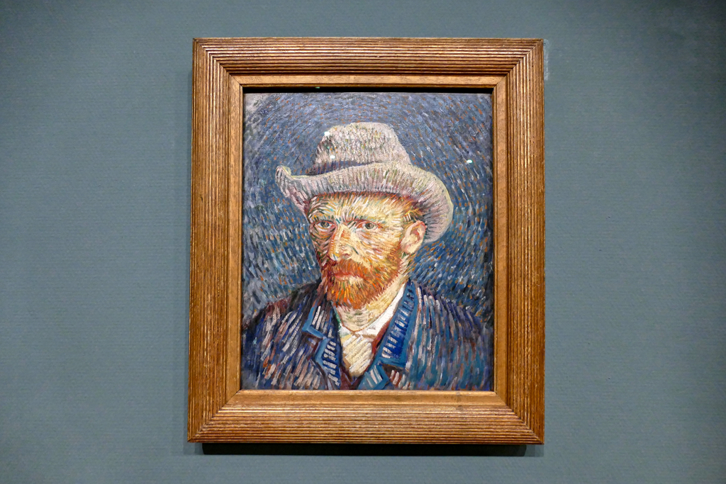 Self Portrait With Grey Hat by Vincent Van Gogh.