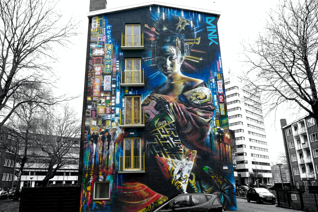 IF WALLS COULD SPEAK: The Best Street Art Project in Amsterdam: Dan Kitchener (United Kingdom) "IT'S BEAUTY. IT'S THE LIGHT THAT WILL ALWAYS EMERGE FROM THE DARKNESS"