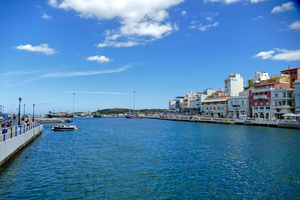 Harbor view from the Agios Nikolaos Bridge.