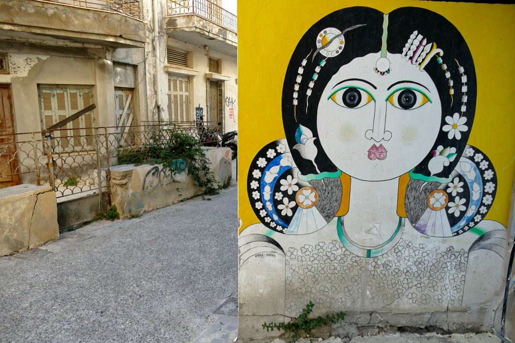 Mural in the Lakkos district of Heraklion.