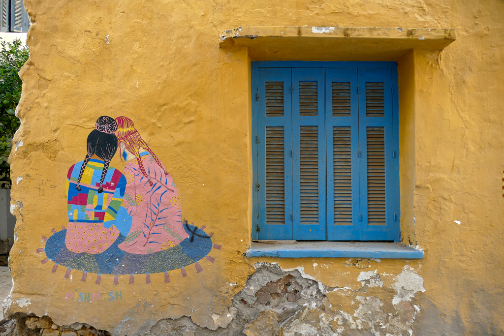 Mural in the Lakkos district of Heraklion.