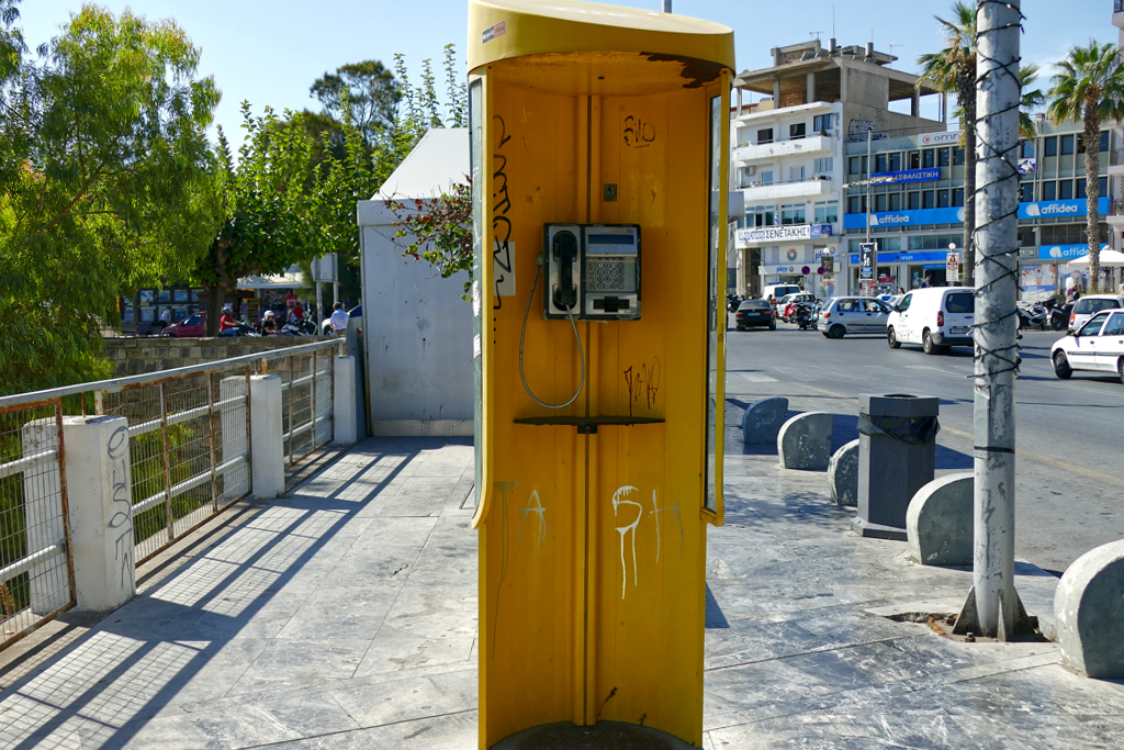 Phone booth in Heraklion