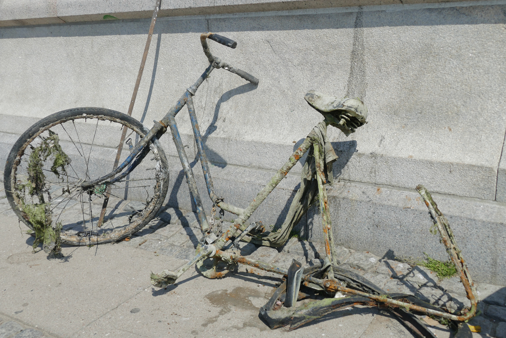 Broken bicycle in Copenhagen.