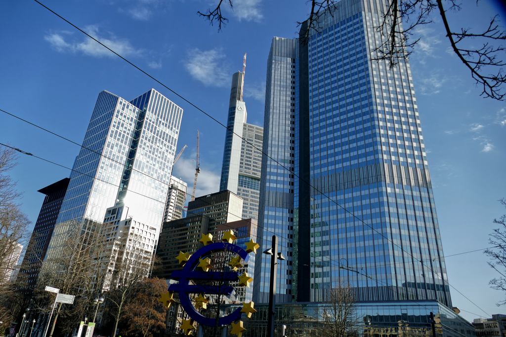 Financial district of Frankfurt.