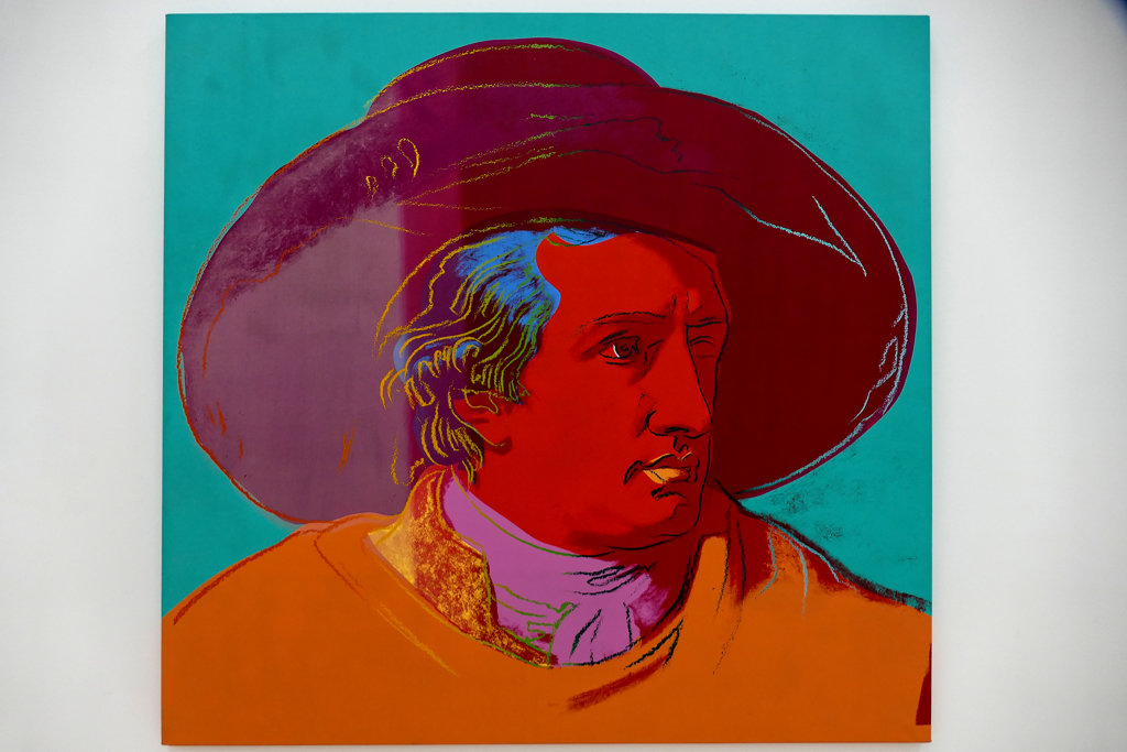 Johann Wolfgang von Goethe painted by Andy Warhol