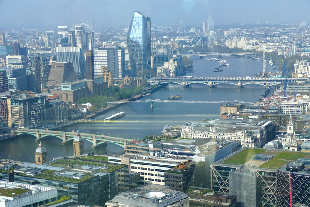 View of London from the Sky Garden.