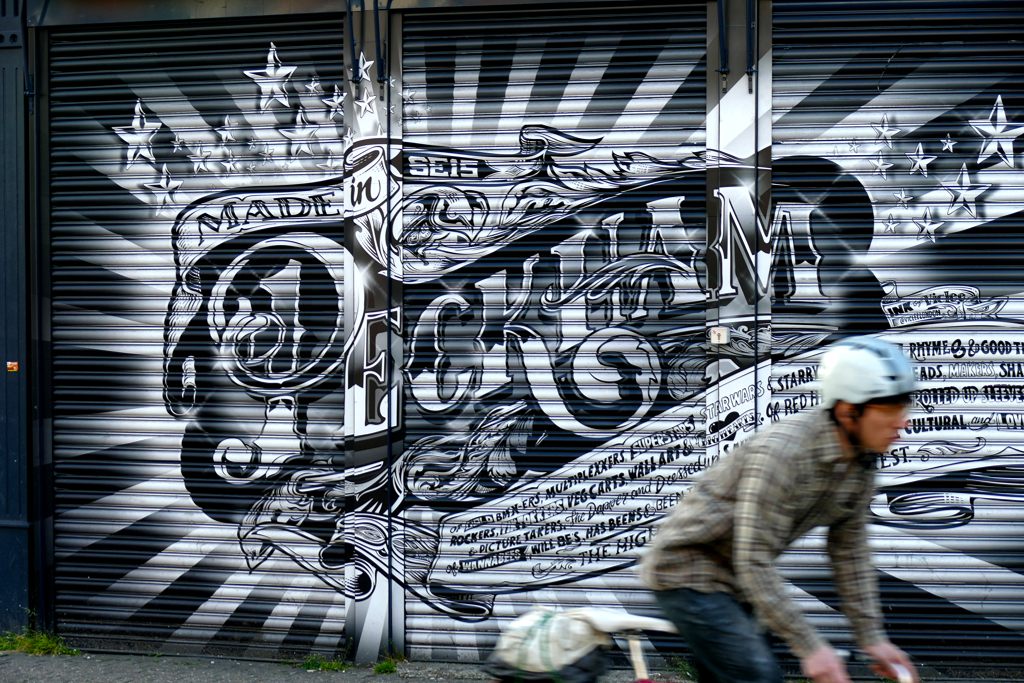 Store shutter in Peckham.