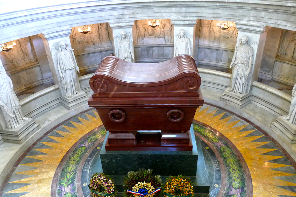 Tomb of Napoleon Bonaparte in Paris.